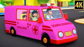 The Wheels on the Ambulance & Learning Vehicles Songs for Babies