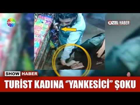 Turist kadına ''yankesici'' şoku