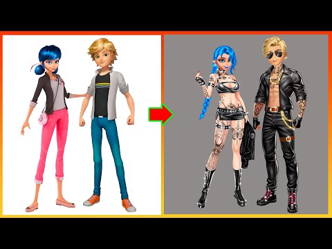 Miraculous Ladybug & Catnoir Glow Up Into Bad Girl, Bad Boy - Miraculous Transformation