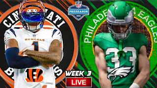 🏈 Bengals vs Eagles, ULTIMATE Live Stream Reactions | Preseason Week 3
