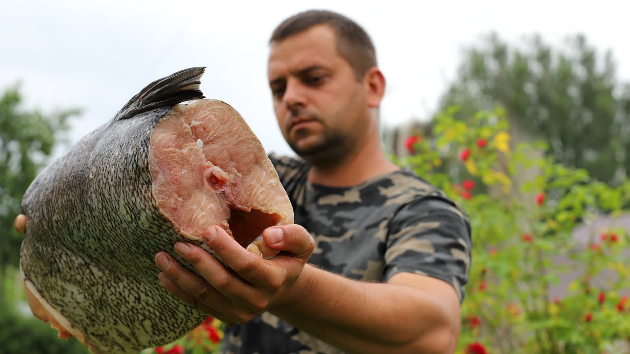 Рыба по-батайски в казане на костре