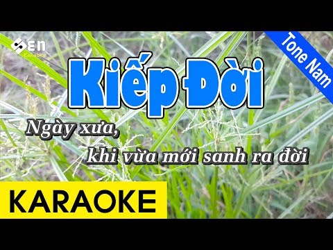 Karaoke Kiếp Đời (Lý Mỹ Hưng) | Tone Nam