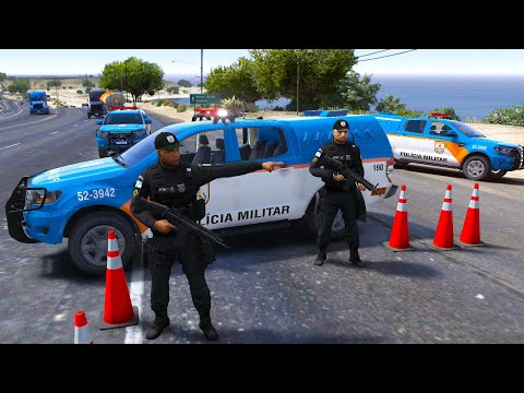 ABORDAGENS, TRÁFICO DE DROGAS E CONTRABANDO | VIAS EXPRESSAS BPVE - PMERJ | GTA 5 POLICIAL