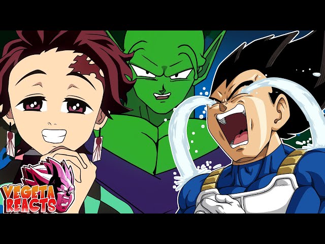 Vegeta Reacts Piccolo vs Tanjiro RAP BATTLE!