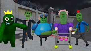 ZOMBIE Speed Run in 8 Scary Obby from Mr Funny, Siren Cop Prison, Rainbow Friends, Grumpy Gran