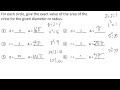Circle Area and Circumference Problems