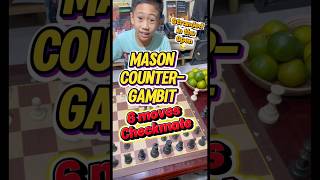 Mason counter gambit, 6 moves checkmate♟️ #chess #chessgames #games #boardgames