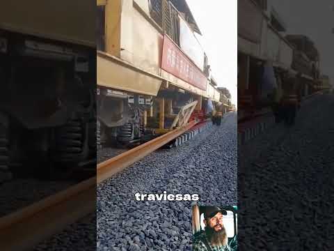 Colocación automática de rieles #camiones #trucks #traileros #camioneros #camion