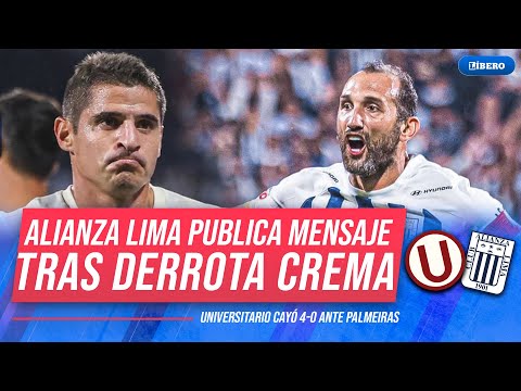 Mientras la 'U' SUFRÍA por la GOLEADA a manos de #Palmeiras, #AlianzaLima lanzaba 'picante' post