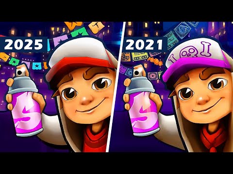 Subway Surfers Mexico (2025) VS Subway Surfers Mexico (2021), Subway Surfers New Update, Subway Surf