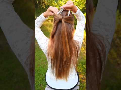 it's bow time 🎀🎀⁣⁣⁣#peinadosvideos #hairtutorialvideo #braids #halfup