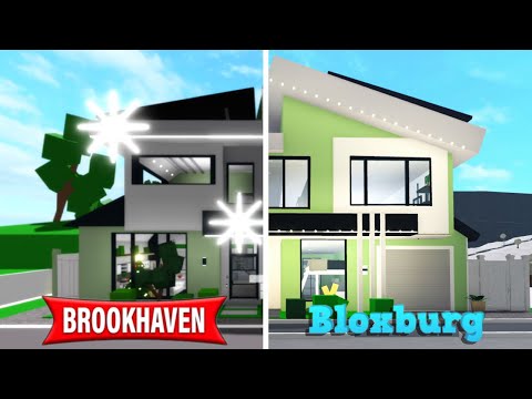 😱Construyendo una casa de BROOKHAVEN en Bloxburg😮/Roblox