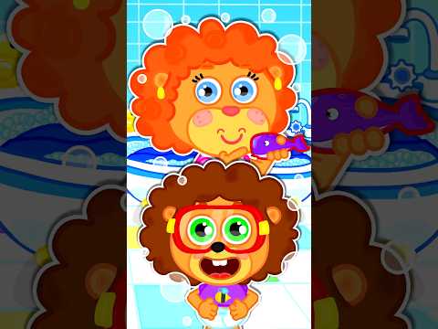 Pequeño Leon | Un niño caprichoso en el baño | Dibujos animados | Video Para Niños