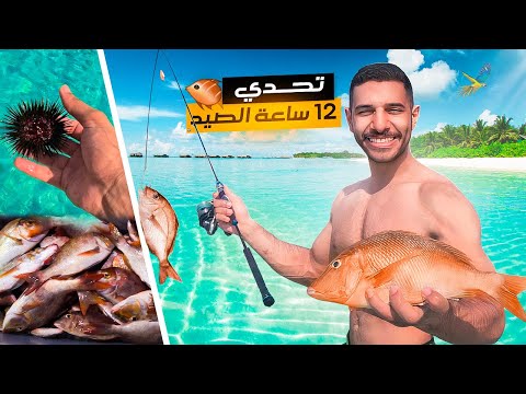 ماراثون الصيد: 12 ساعة في البحر ومفاجأة قنفذ البحر!🎣🌊