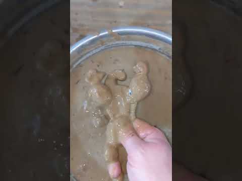 Best oddly satisfying, what's in the mud? 🤯🦆🍬