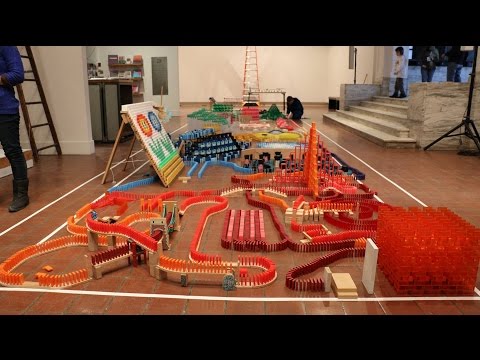 30,000 Dominoes!!! - Brattleboro Domino Toppling 9