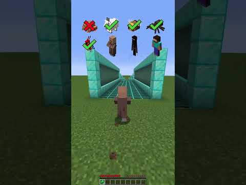 Minecraft Longest Jump vs Mobs (Sigma Boy) #shorts