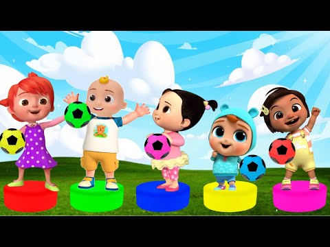Five little monkeys jumping on bed with Cocomelon | Cece Nursery Rhymes & Kids Song