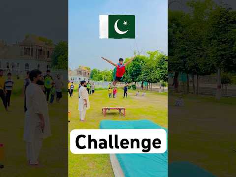 Amazing flip on trampoline🥰😍#stunt #hardwork #talent #pakistanzindabaad #ytshorts