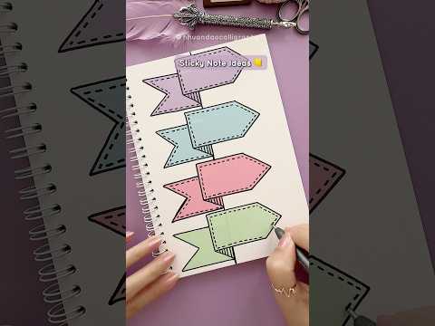 2026 Sticky Note Ideas You’ll Want to Try 💕 #nhuandaocalligraphy #stickynote #sketchbook