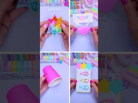 DIY 4 Paper craft ideas #shorts #art #craft #papercraft #youtubeshorts #diy