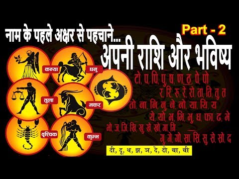 नाम के पहले अक्षर से पहचाने अपनी राशि और आपका भविष्य कैसा होगा Part 2 | Astrology  ✅