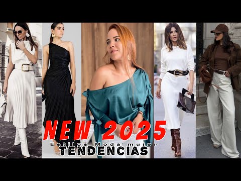 TENDENCIAS MODA 2025 / Colores estampados cortes texturas ROPA en tendencias de moda 2025