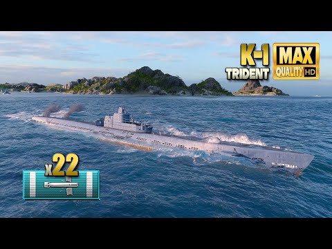 Submarine K 1  Surrounded  Good    World of Warships