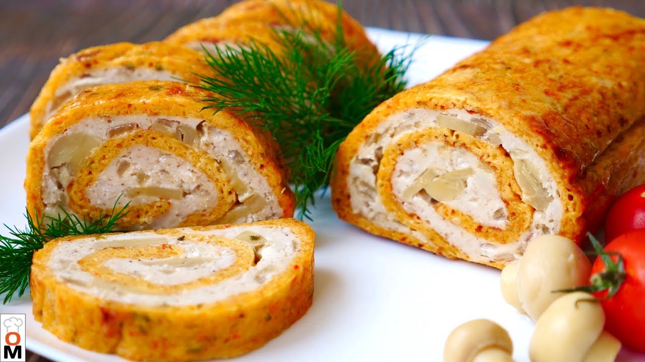 Куриный рулет с сыром я чуть сама весь не съела