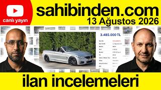 2CR Canlı - 6 Ağustos 2026 - İkinci El İlan İncelemeleri #sahibinden