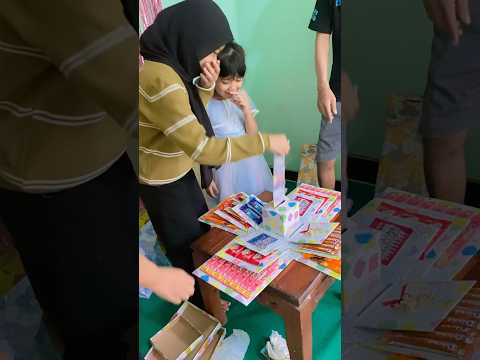 Explosion box tarik uang kado ulang tahun #short #shorts