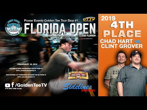 GTTV -🏆2019  PEGT FLORIDA OPEN 🏆 4TH Place Match  Chad Hart vs. Clint Grover ◾ #eSport