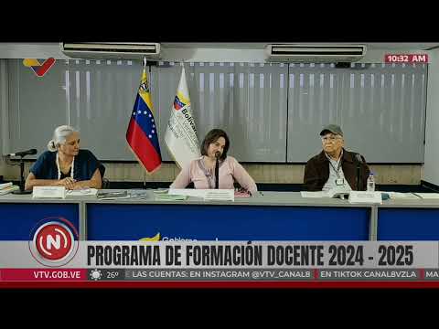 Programa de formacion docente 2024-2025 con la ministra de Ciencia y Tecnología, Gabriela Jiménez