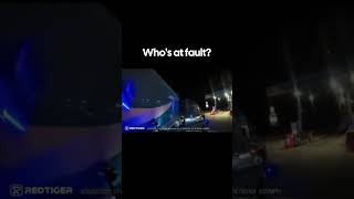 Watch closely… did the truck even see the motorcycle? 👀