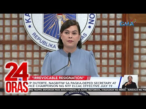 VP Sara Duterte Nagbitiw Sa Pagka DepEd Secretary At Vce Chairperson