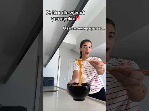 Evde noodle yaptım?!
