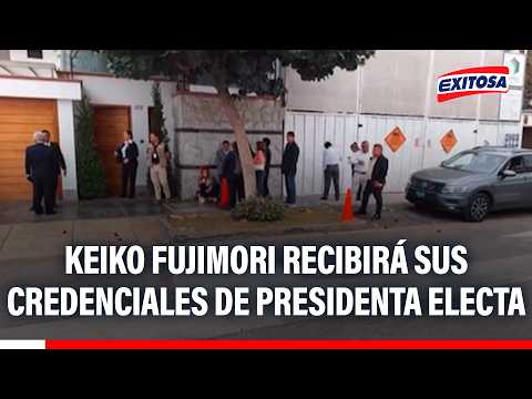🔴🔵 Keiko Fujimori recibirá sus credenciales de presidenta electa