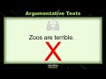 Exploring Argumentative Texts for 4th Graders