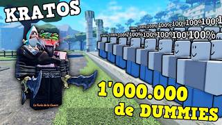 KRATOS vs 1´000.000 de DUMMIES 🔥 en JUMP SHOWDOWN Battlegrounds Roblox 🤣