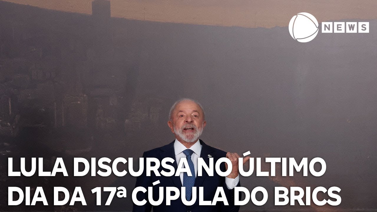Lula discursa no último dia da 17ª Cúpula do BRICS