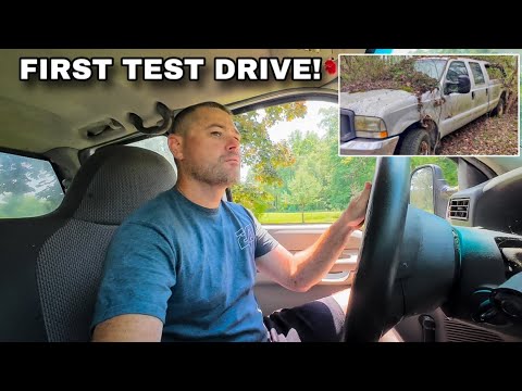 Powerstroke’s First Test Drive After 7 Years Abandoned In The Woods! Very Sketchy