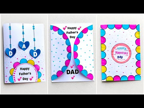 3Fathers Day Card Easy | DIY Father's Day Gift Ideas 2025 | White Paper Father's Day Card