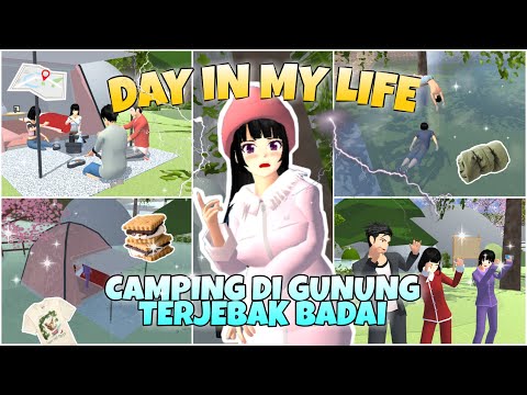 DAY IN MY LIFE CAMPING TAPI KEBANJIRAN PART 2 || SAKURA SCHOOL SIMULATOR