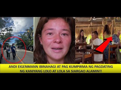 ANDI EMOSYUNAL NA  IBINAHAGI ANG PAGDATING NG KANIYANG LOLA ROSEMARIE AT LOLO EDDIE MESA SA SIARGAO