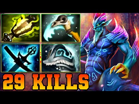 29 Kills Leshrac Dota 2 Mid Lane  - Best Pro Gameplay Carry Support Build Guide Offlane 7.39