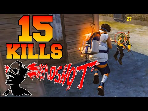 15 Kills Booyah + Headshot - Free Fire 2024 Garena FF Android Gameplay Solo VS Squad