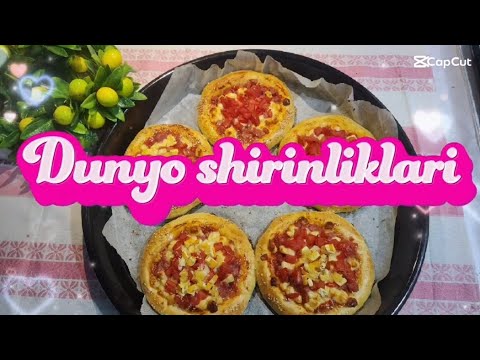 Bolalarga kichik pitsa tayyorlash/Болаларга кичик питса тайёрлаш 