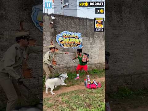 SUBWAY SURFERS IN REAL LIFE FRESH RUN #subwaysurfers #games #shorts #subwaysurfersinreallife #memes