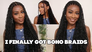 I FINALLY GOT BOHO BRAIDS!! | LUVMEHAIR
