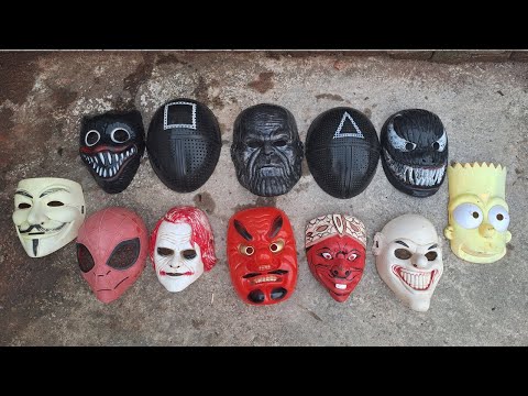 Bikin Kotor Mainan Topeng Cepot,Ultraman,Joker,Badut,Hacker,Upin Ipin,Ondel Ondel,Babi,Squid Game